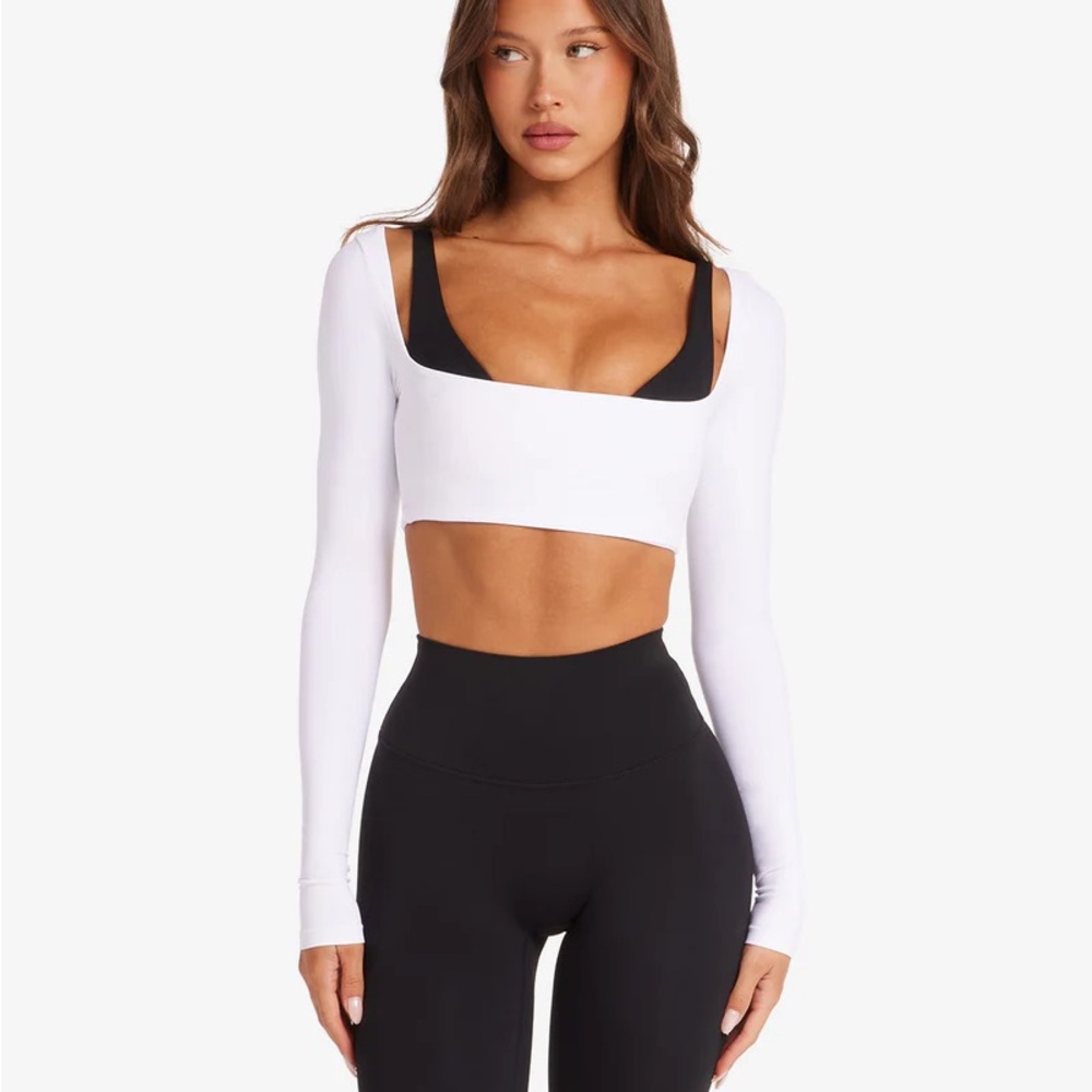 CSB FREEDOM SCOOP LONG SLEEVE CROP